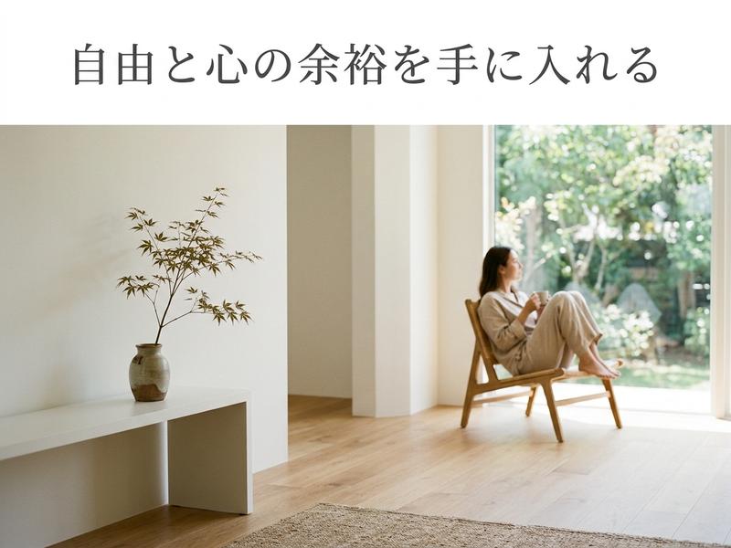 自由と心の余裕を感じさせる、窓辺でくつろぐ女性と植物。