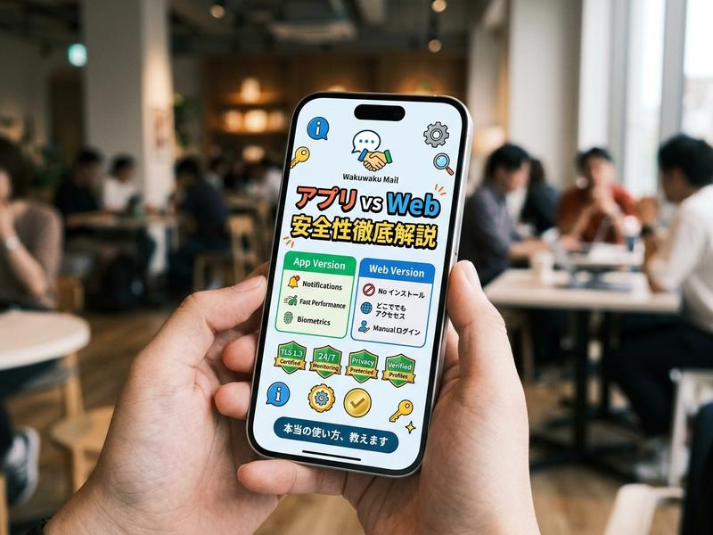 スマホに表示されたアプリとWebの安全性解説。