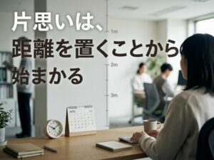 職場の片思いが辛いときの乗り越え方｜距離感と気持ちの整理術