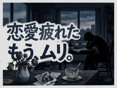 恋愛疲れたと感じたら読む記事｜原因診断と今すぐできる対処法
