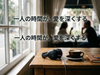 一人の時間欲しいと感じるあなたへ｜彼氏彼女への伝え方と同棲カップルの快適な距離感