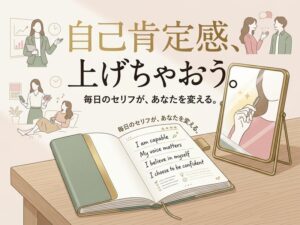 自己肯定感を上げる方法を女性の生活場面別に解説|今日から使えるセリフと記録術
