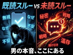 既読スルーと未読スルーの男性心理を徹底解説｜違い・本音・対処法