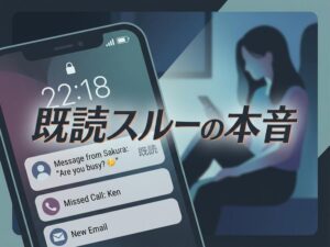 既読スルー・未読スルーする女性心理を本音で解説|つい放置してしまう理由と誤解されない返し方