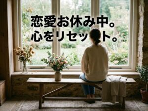 恋愛したくない、疲れた。休む決断と心の戻し方を具体的に解説