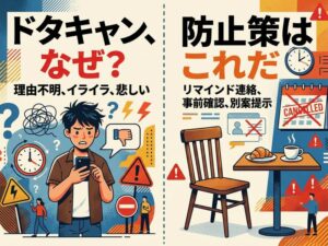マッチングアプリのドタキャンはなぜ起こる？予兆・対処法・防止策を徹底解説