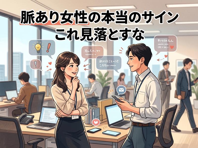 職場脈あり女性のサインを完全解説｜会話・LINE・確認方法まで