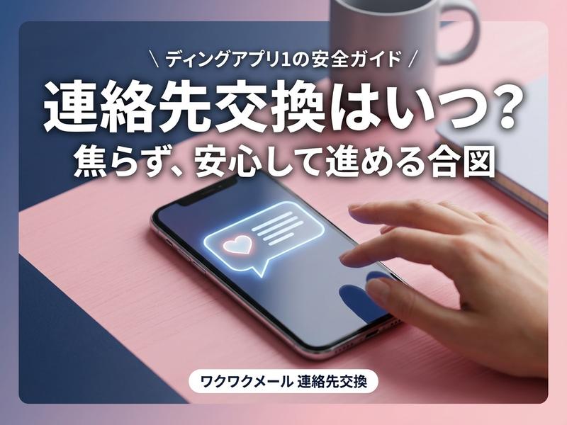 ワクワクメールの連絡先交換はいつ?女性が安心して進めるタイミングと伝え方