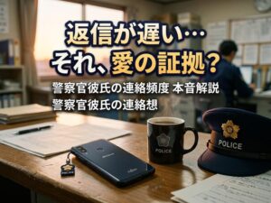 警察官彼氏の連絡頻度はどれくらい？返信が少ない理由と不安にならない付き合い方