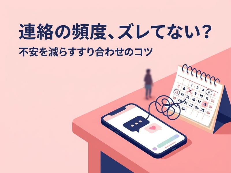 連絡頻度が合わない彼氏とどう向き合う？不安を減らす伝え方とすり合わせのコツ