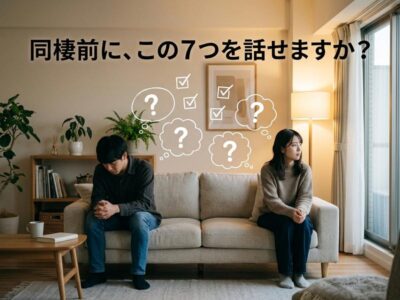 同棲がうまくいくか不安なあなたへ｜始める前に話すべき7つのことと解消法