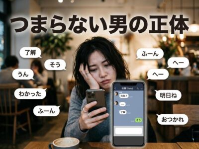 マッチングアプリで会話がつまらない男の特徴と見極め方｜疲れる前に試したい対処法