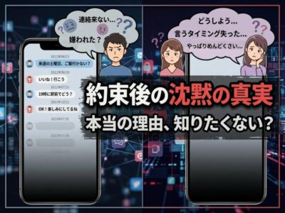 マッチングアプリで会う約束後に連絡減るのはなぜ？男女別の心理と当日までの正解対応