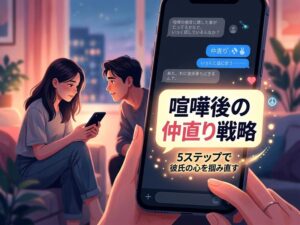 彼氏と喧嘩した…仲直りしたい時の5ステップとLINE例文まとめ