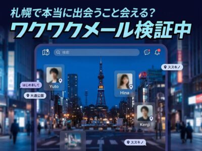 札幌でワクワクメールは実際どう？評判の真偽と会えるまでの流れを解説