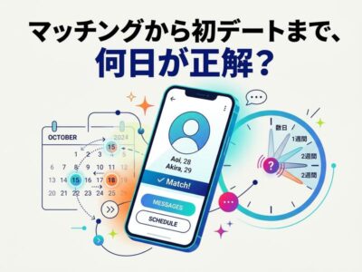 マッチングアプリはどれくらいで会うのがベスト？目安期間とタイミングの決め方