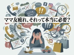 ママ友に疲れるのはなぜ？場面別の原因と角が立たない断り方セリフ集