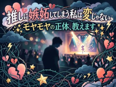 推しに嫉妬してしまう私は変じゃない｜モヤモヤの正体と7つの対処法