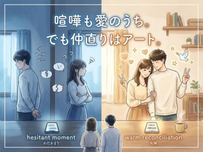 カップルの喧嘩と仲直り。スマホが繋ぐ関係性の変化。