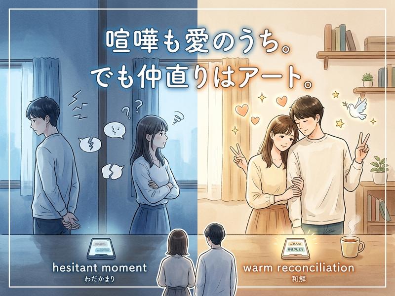 カップルの喧嘩と仲直り。スマホが繋ぐ関係性の変化。