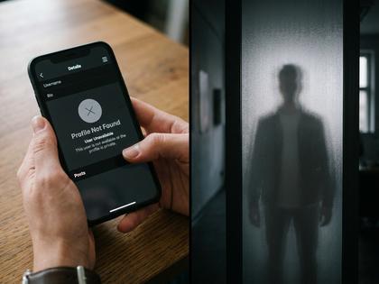 カフェでスマホを見ながら少し寂しそうな表情をする女性、やわらかい自然光