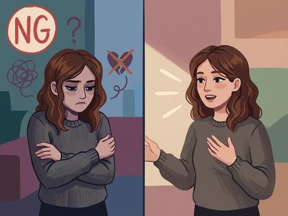 スマホを見つめて浮かない表情をしている女性、夜の部屋の照明、800px×600px