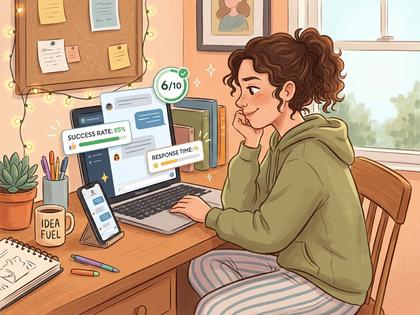 ベッドに寝転んでスマホを見ながら笑っている女性、部屋着でリラックスした雰囲気、800px×600px